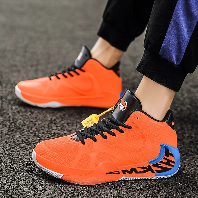 Nieuwe Ontwerp Basketbal Schoenen Mannen Air Sport Schoenen Hoge Tops Mens Basketball Sneakers Atletiek Mand Schoenen Zwarte