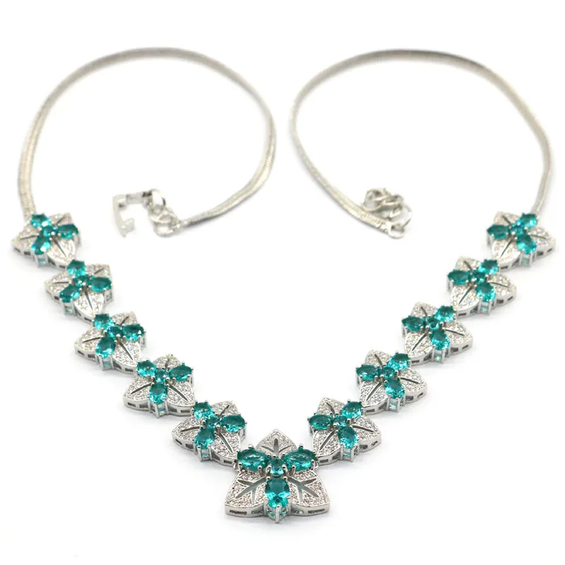 21x21 мм оливковых листьев создан синий Аквамарин Яркий Циркон подарок для женщин