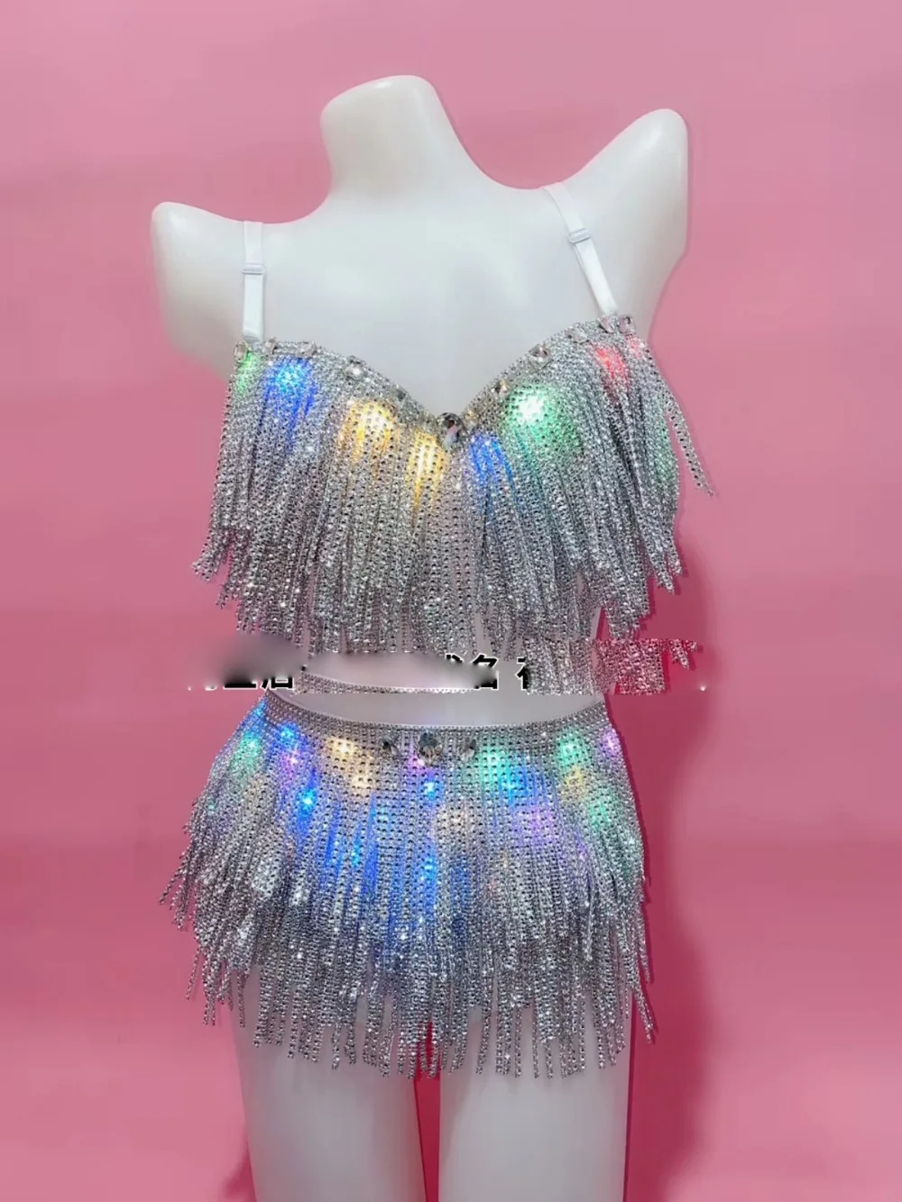 Красочные светодиодные фонари со светящимися кисточками бикини для ночного