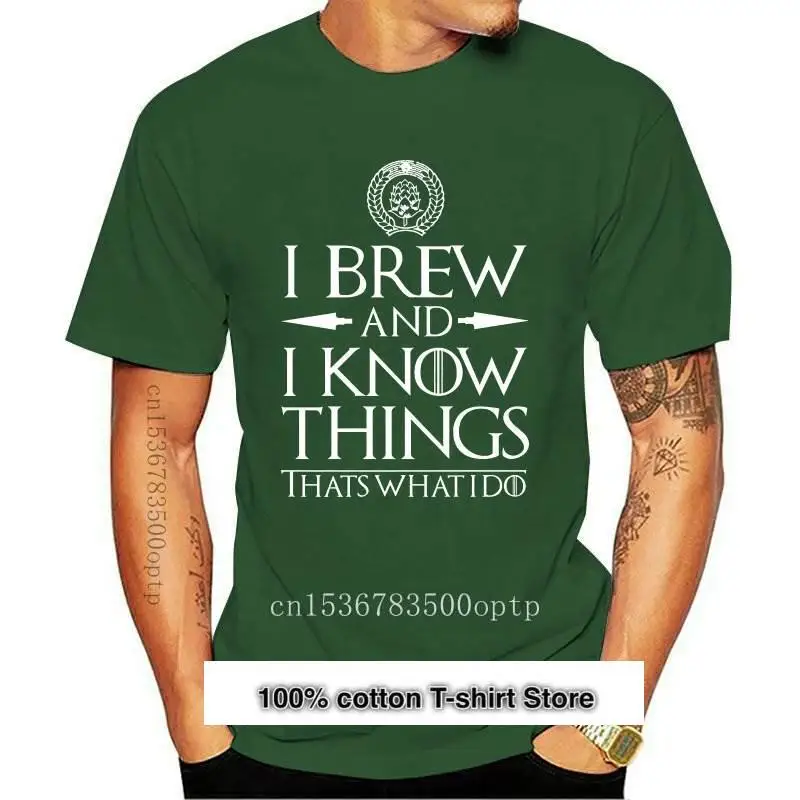 

Camiseta de marca para hombres, camisa divertida de cerveza cervecera casera