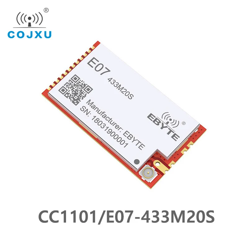 

CC1101 433MHz 100mW rf Module 20dBm Long Distance SMD ebyte cojxu E07-433M20S PA Transceiver IPEX Transmitter and Receiver