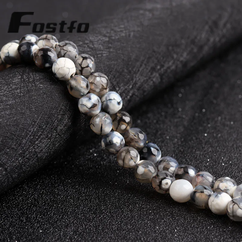 

Black Diamond Faceted Agate Beads Natural Stone For Jewelry Making DIY Bracelets Necklace Accessories 15" Strands 8mm