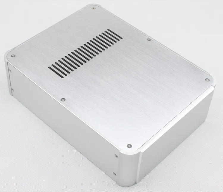 

Size D323 W243 H90 All Aluminum Tube Amplifier Chassis Silver DAC Box Aluminum DIY Case WA73