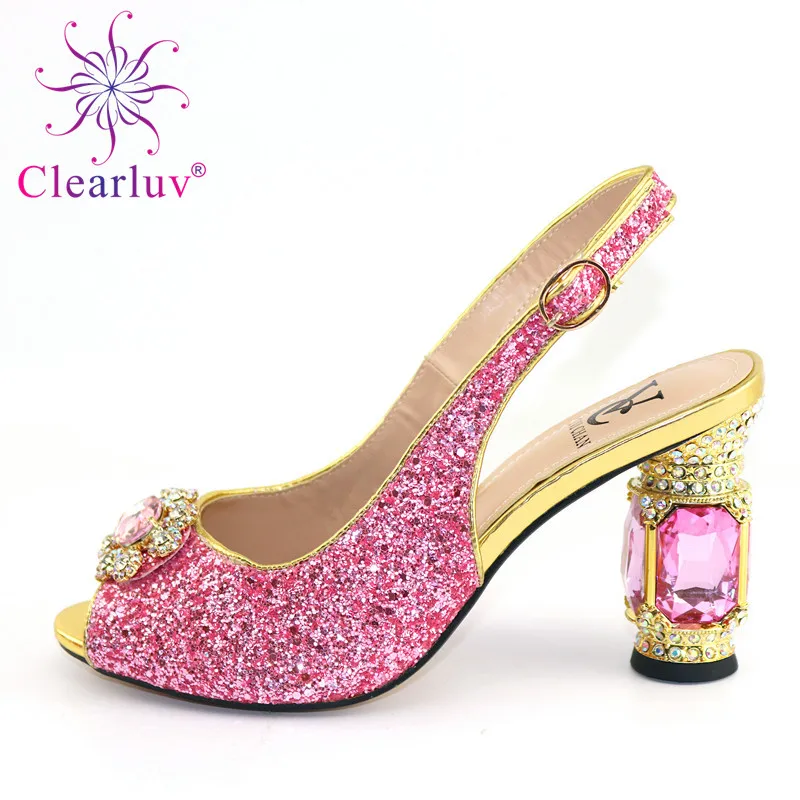 Женские босоножки на высоком каблуке с открытым носком без застежки вечерние