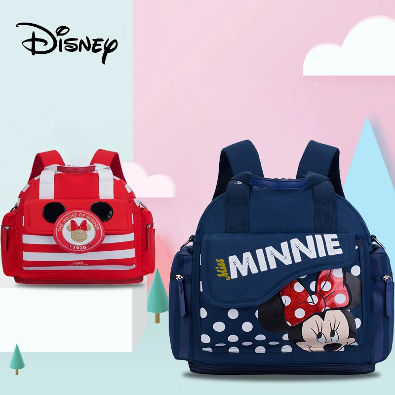

Disney Portable Multifunctional Baby Diaper Bag Mommy Waterproof Backpack Pregnant Baby Care Bag Large Capacity Baby Storage Bag
