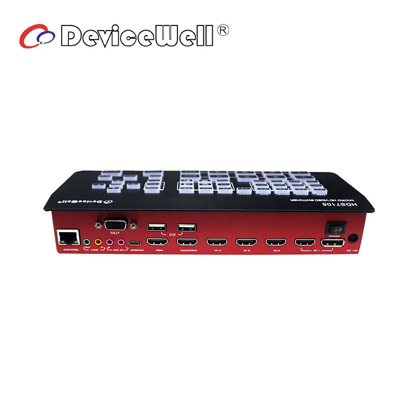 Новая версия 2021 DeviceWell HDS7105 5 CH видео коммутатор 4 * совместимому с HDMI 1 DP для