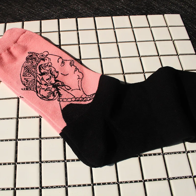 Мужские длинные хлопковые носки в стиле ретро | Мужская одежда