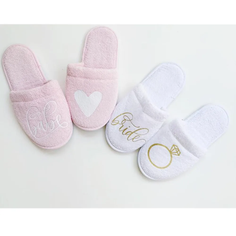 Индивидуальные уникальные свадебные тапочки для вечеринок взрослых невесты