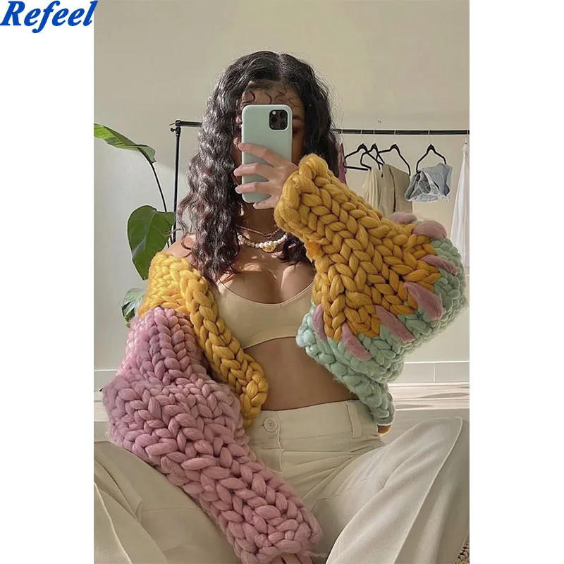 

Винтажный женский кардиган с длинным рукавом «летучая мышь»