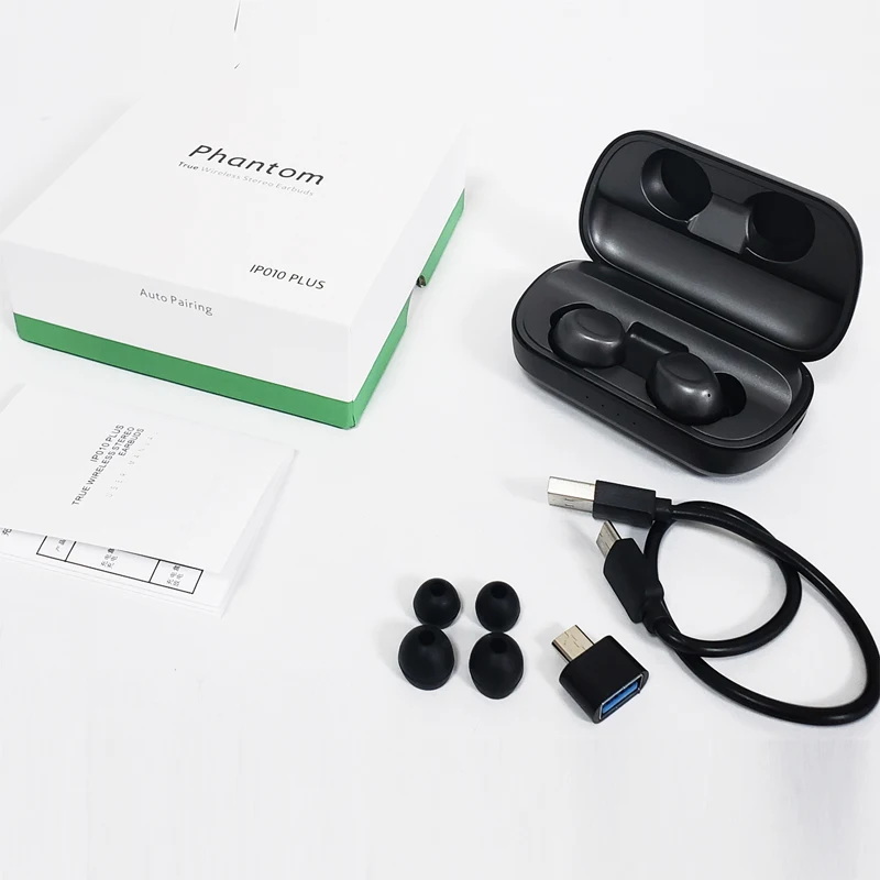 

ANOMOIBUDS Qi Charging Wireless Earphone Bluetooth Headphones Wired Earphones Deep Bass Sports Headset Binaural Microphones