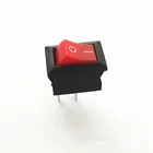 20 шт., Красный кнопочный переключатель, 3 А, 250 В, KCD11, 2-контактный кнопочный переключатель вклвыкл, красный переключатель 10 мм * 15 мм