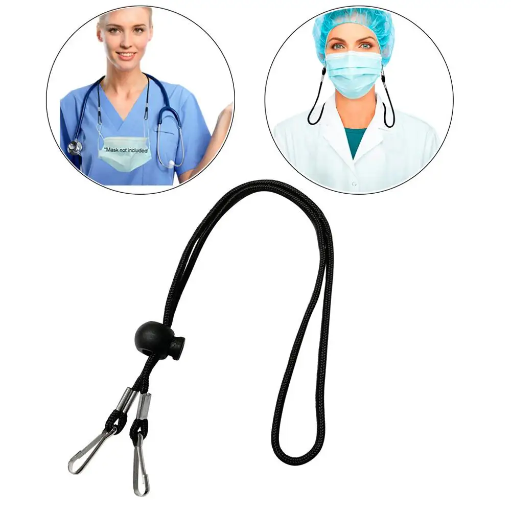 

1/2/5 PCS Adjustable Face Mask Lanyard Handy Convenient Safe Facemask Rest&ear Holder Rope Hanging Neck Rope Protection