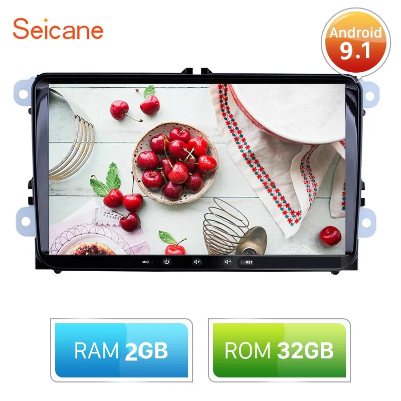 Автомобильный мультимедийный плеер Seicane универсальный 2DIN ОЗУ 2 Гб ПЗУ 32 ГБ Android 9 1