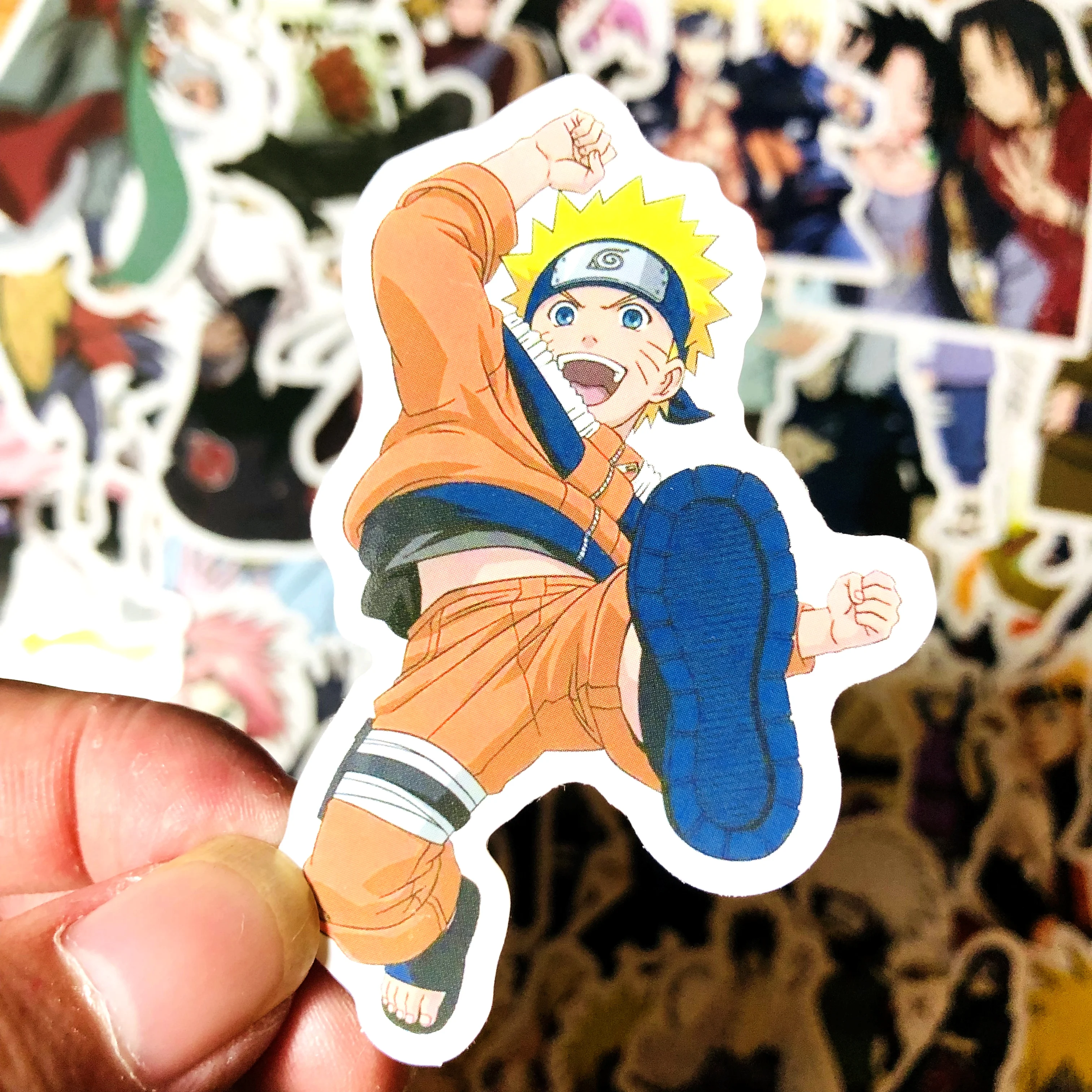 50/100 шт ПВХ водонепроницаемые стикеры NARUTO для ноутбука скейтборда Стикеры для багажа офисные игрушки