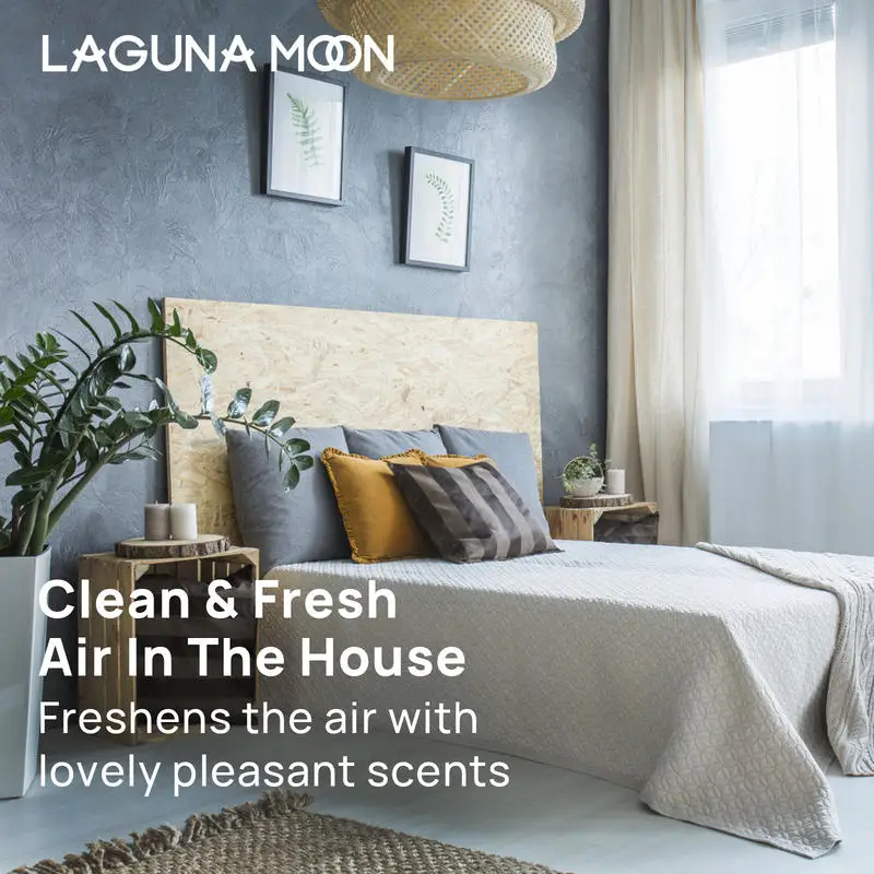 

Lagunamoon Lavender & Clary Sage Smudge Spray for Calmness&Stress Relief Spray with Pure Essential Oils Quartz Crystals 100ml