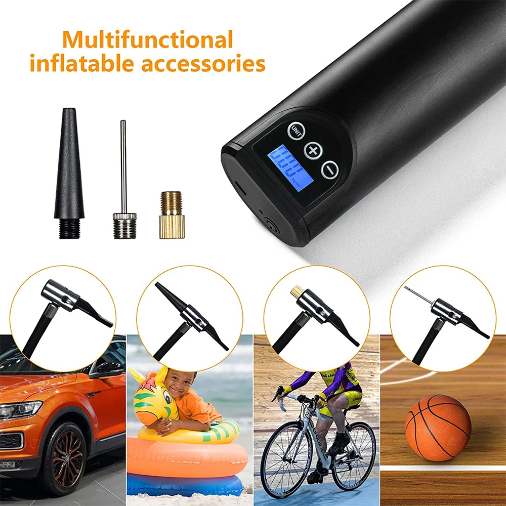 vender 12v 150psi Recarregável Bomba De Ar Inflator Pneu Sem Fio Portátil Compressor Digital Pneu Carro Bomba Para Pneus Bicicleta Carro Bolas