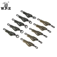 w p e 5pcs1pack hybird lead clip hook link quick change swivel carp fishing hook line connector fishing accessories pesca