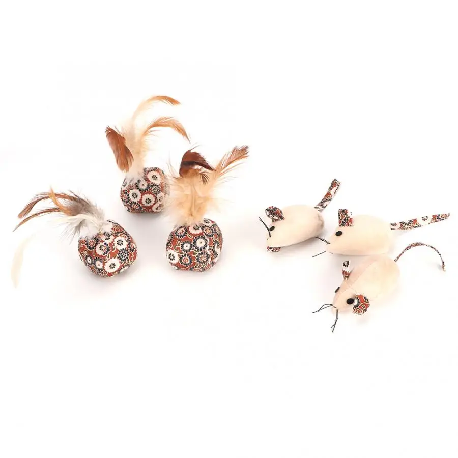 Игрушки для домашних животных товары кошек 3 шт. мягкая безопасная плюшевая