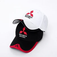2021 new fashion baseball cap 3d mitsubishi print embroidery car logo moto gp f1 racing trucket hat men women shade snapback hat