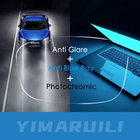 YIMARUILI 1 56 1 61 1 67 Anti-Blue Light Anti-Glare Photochromic Driving Lens High-Definition Anti-Reflection Aspheric Lens