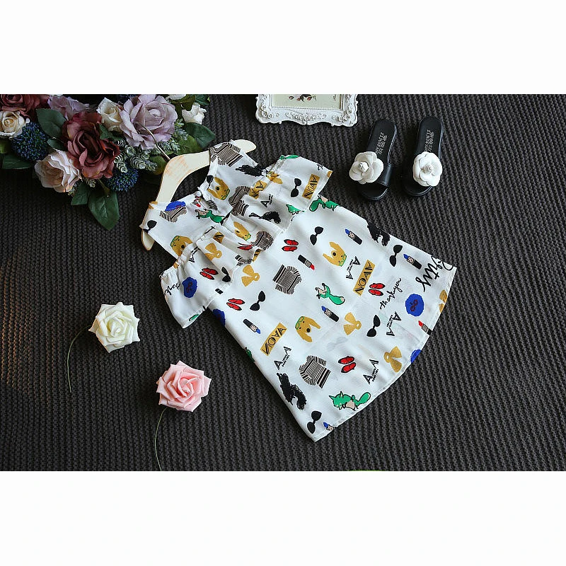 Осень 2019 модные детские платья с рюшами для девочек повседневная одежда высокое