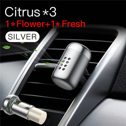 Silver 3Cologne2Othe Baseus твердый автомобильный освежитель воздуха, металлический автомобильный освежитель воздуха, автомобильный диффузор, ароматерапия, зажим для вентиляции, твердый парфюм - Название цвета: Silver 3Cologne2Othe