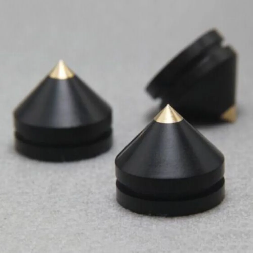 23 мм эбеновый динамик изоляционный шип деревянная медная Подставка для ног Набор