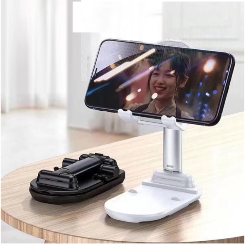 desk cell phone stand fully foldable angle height adjustable desktop phone holder cradle dock for iphone se 12 ipad mini free global shipping
