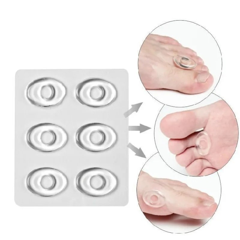 

6pcs/sets Silicone Gel Shoe Sticker Pad Shoes Inserts Cushion Accessories Grinding Foot Sticker Anti-wear Feet High Heels Paste