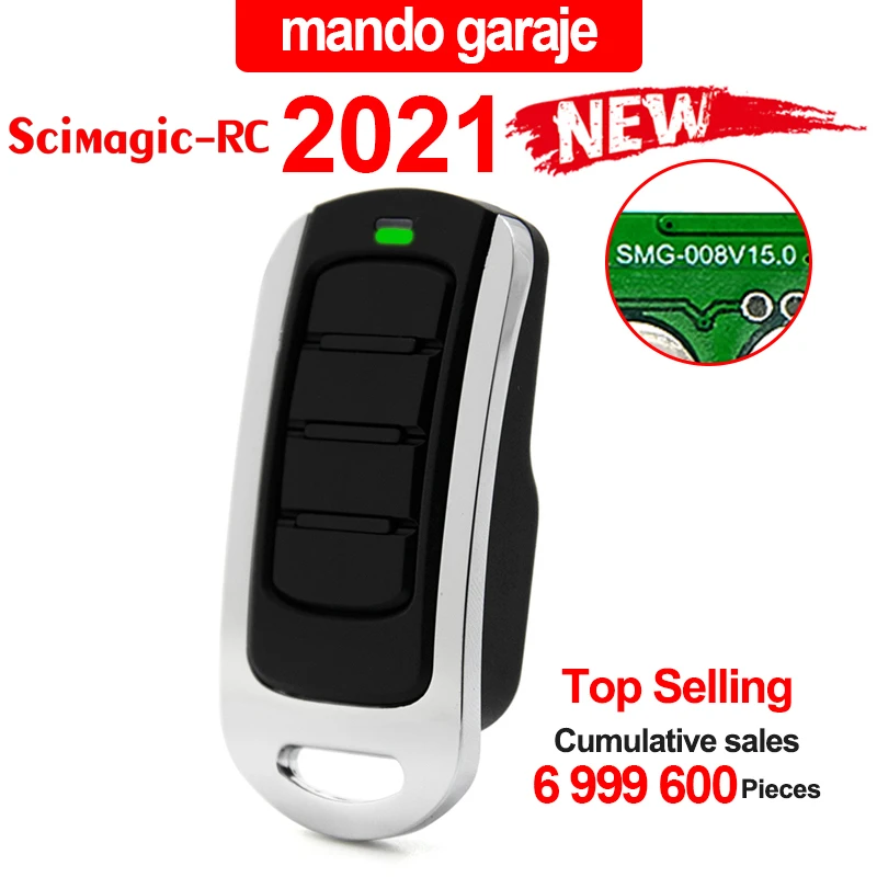 Scimagic-RC Multi Frequency 280-868MHz Clone Garage Remote Control 433MHz 868MHz Rolling Code Transmitter Command Gate Key Fob |