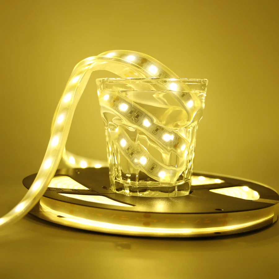 Водонепроницаемая силиконовая трубка RGB Светодиодная лента RGBW RGBWW 50 см 1 м 5