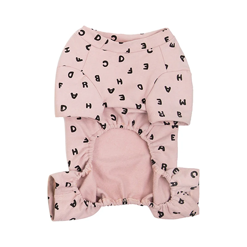 

2021 Winter Warm Pet Dog Clothing For Dogs Pajamas Small Puppy Coat Pet Outfits Clothing Cats Soft Clothes With Letter Pattern