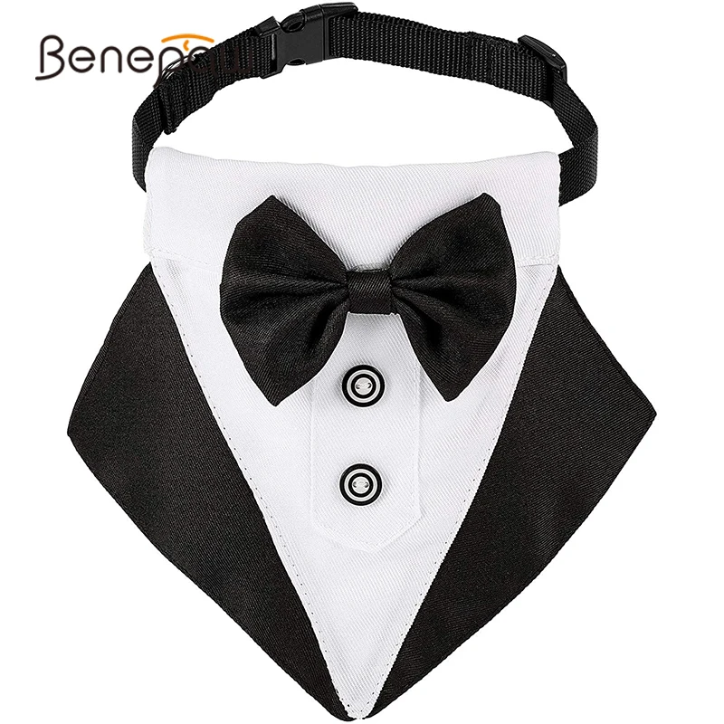 

Удобный галстук-бабочка в виде собачьей лапы съемный регулируемый смокинг бандана для животных шейный платок для свадебной вечеринки легк...