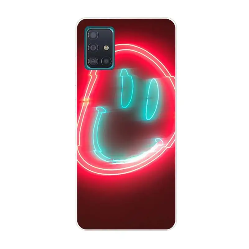 

MaiYa Funny Neon Phone Case For Clear-Samsung S5 S6 S7 S8 S9 S10 S20 S21 Edge Plus E Fe Lite Cover