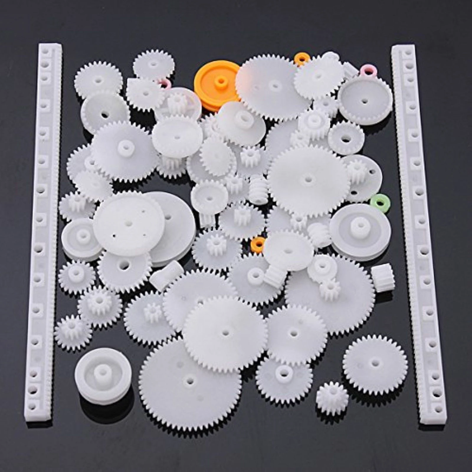 75pcs Type PC Crown Gear Single Double Reduction Worm Wheel Up Small Parts DIY For Robot Smart car | Обустройство дома