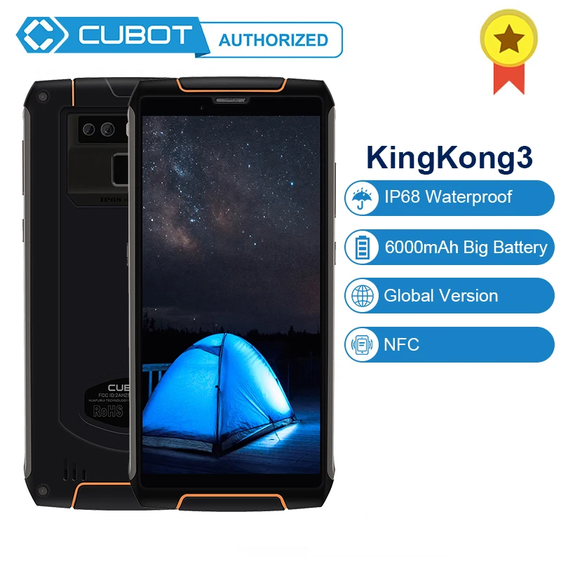 Чехол для Cubot Quest 5,5 ''HD+ IP68 Водонепроницаемый 4 GB 64 GB смартфон Android 9,0 MT6762 Восьмиядерный Поддержка Магнитный NFC пылезащитный чехол для мобильного телефона