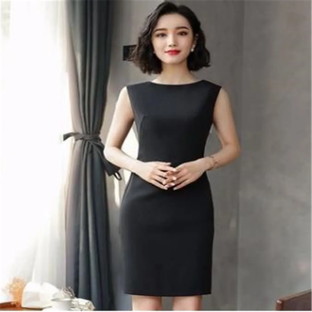 Горячая распродажа. Элегантное женское платье с вырезом без рукавов.|slim dress|dresses