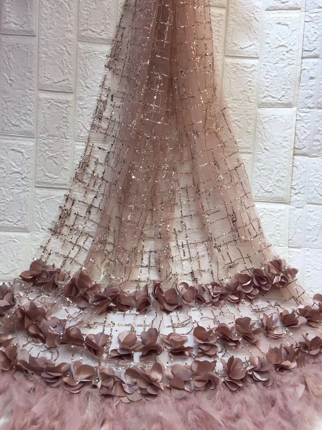 

Newest African Tulle Lace Fabrics with Stones Embroidery Net Lace African French Lace High Quality with Beads Wedding ZX80