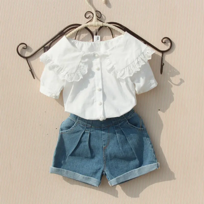 Блузка с коротким рукавом для девочек 6-12 лет | Мать и ребенок