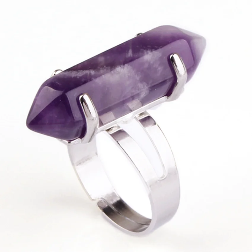 Модные бусины популярное посеребрённое кольцо на палец с шестигранным узором из