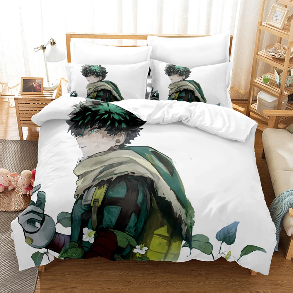 

Anime My Hero Academia 3D Print Comforter Bedding Set Duvet Cover For Kids Bed Linens Single Queen King Size Gift Dropshipping