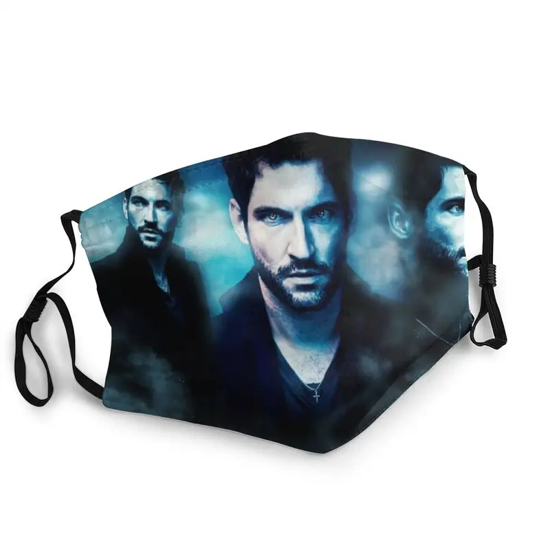 

Lucifer Morningstars Face Mask Anti Dust Adjustable Face Mask TV Fan Protection Cover Men Women Respirator Mouth-Muffle