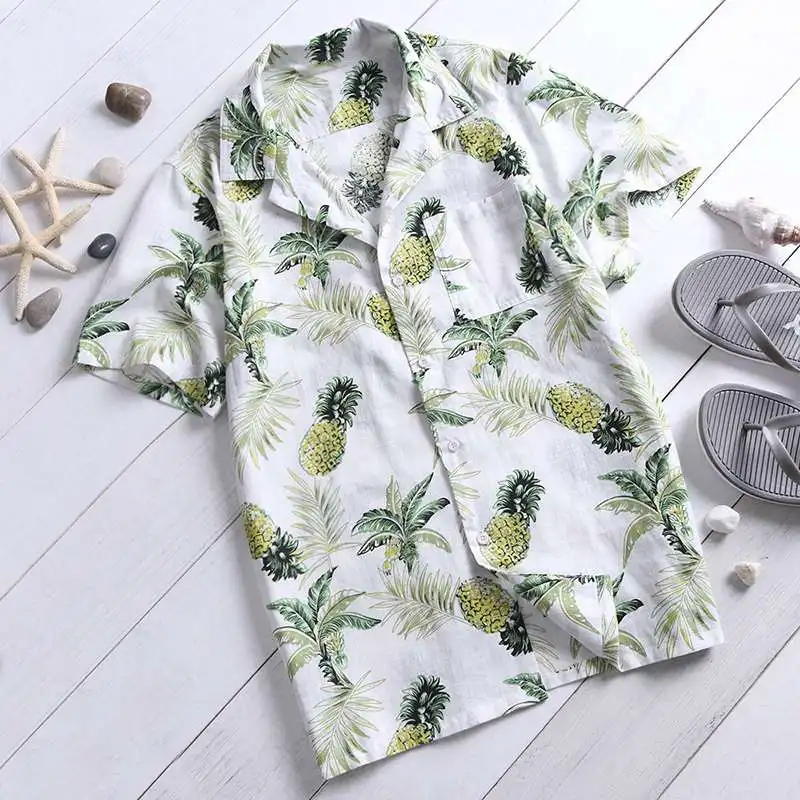 

New Holiday Hawaiian Shirt Short Sleeve Casual Men's Shirt Summer Beach Wear Swim Tops Tees Male Workout Streetwear 4XL