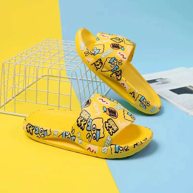 Шлепанцы унисекс для ванной Нескользящие сандалии на платформе пляжные тапочки