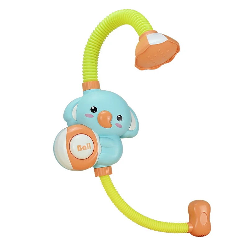 

New Bath Toys Baby Water Game Cute Elephant Model Faucet Shower Electric Water Spray Toy For Kids Swimming Bathroom Toys Gift