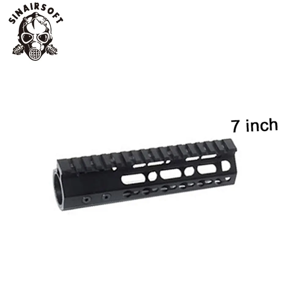 7inch AR-15 M4 M16 NSR поплавок Keymod Handguard Picatinny протектор Kartini рельсовая база прицел кронштейн Forend баррель гайка - Цвет: 7inch