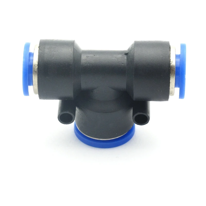 Трехсторонний пневматический вставной штуцер для шланга соединительный