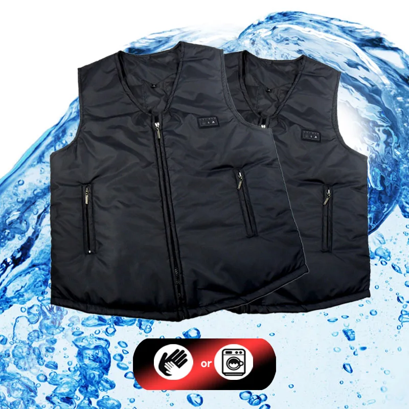 

smart electric heating vest vest USB far infrared charging to keep warm three-speed temperatur