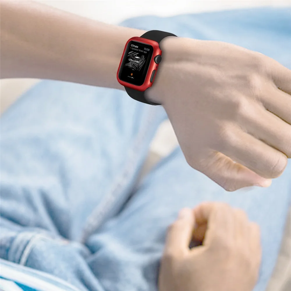 Полузакрытый чехол из ТПУ для часов Apple Watch 4 5 44/40 мм совместим с iwatch series 3/2/1 42/38