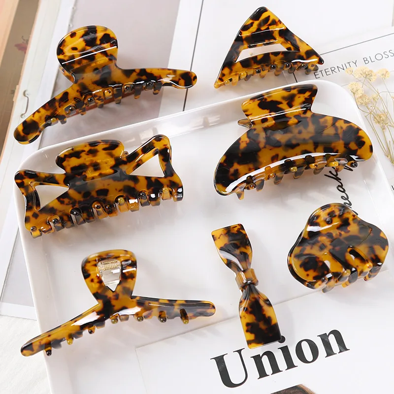 

Version of Acetate Sheet Hair Accessories Feminine Hairpins Large Hairpins Hairpins on The Back of The Head Women Hairpins